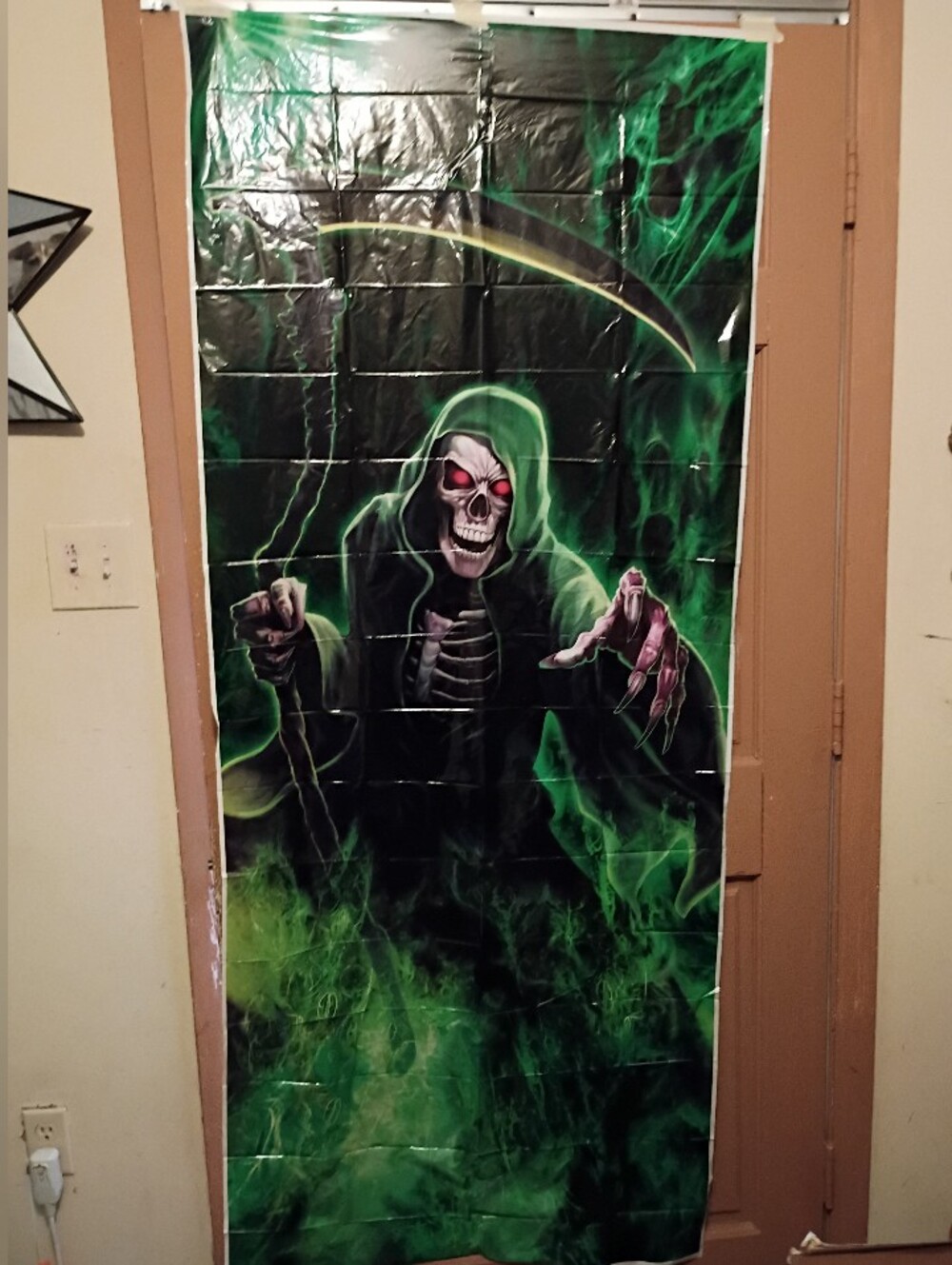 Halloween Grim Reaper Door Cover New